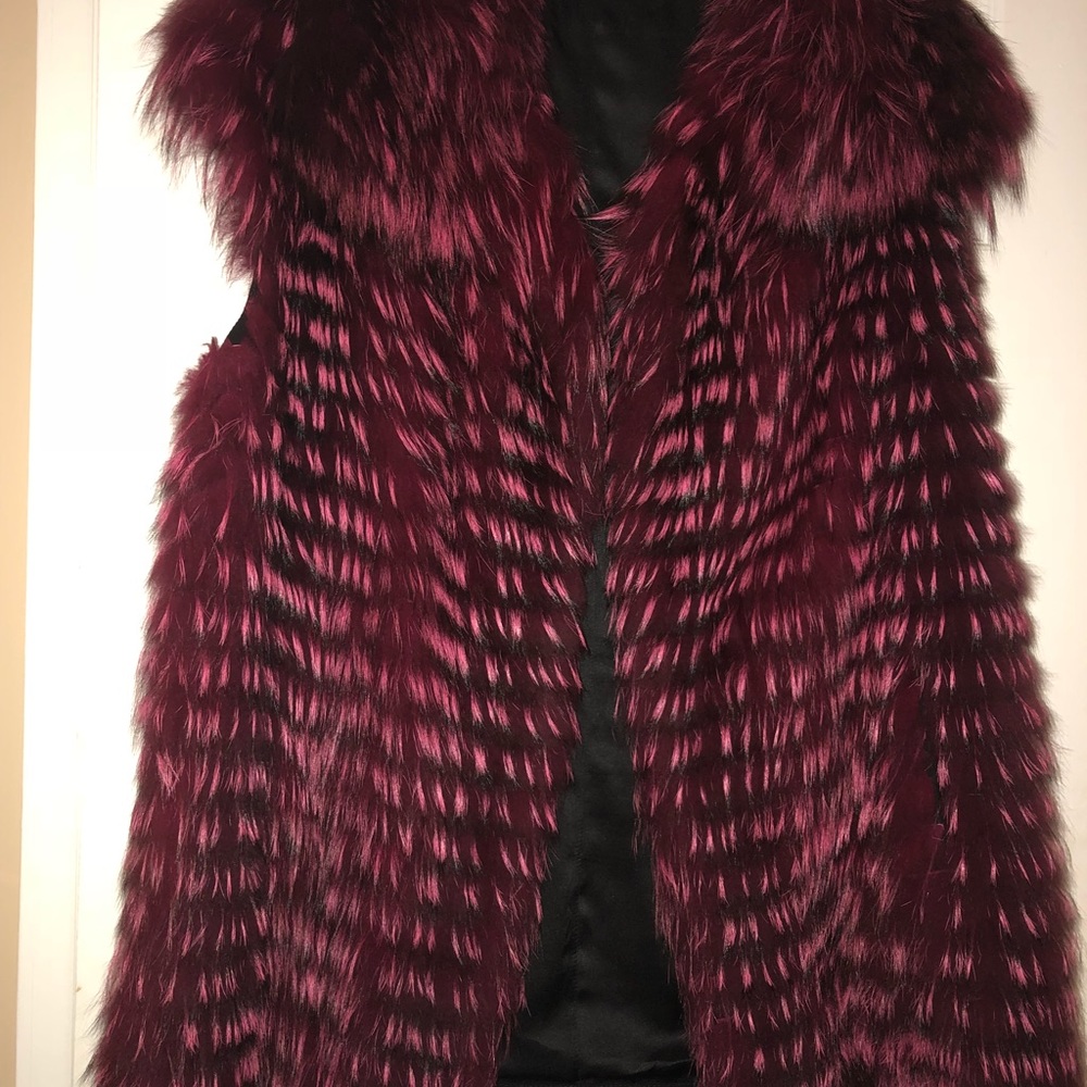 Dyed fox vest- Macy’s “The fur vault”